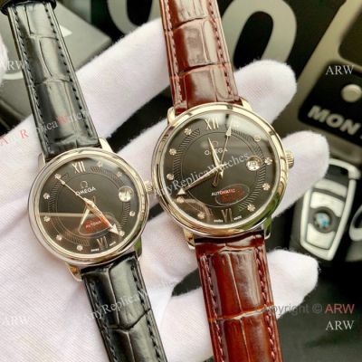 Omega De Ville Automatic Lovers Watch SS Black Dial